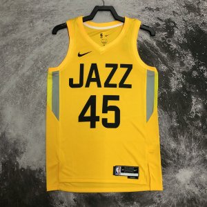 NBA 45 Mitchell Utah Jazz 22-23 Icon Maillot jaune